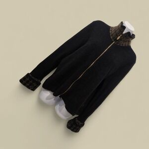 McDonald Made in New Zealand Possum Zippered Sweater Size L